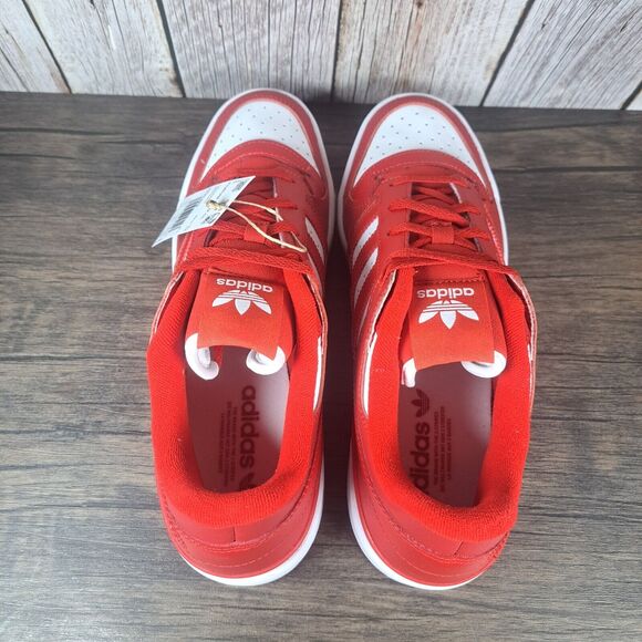 Adidas Originals Low CL HQ1495 Scarlet Red White Sneaker Men's Sz 11 (NIB) - Picture 7 of 10